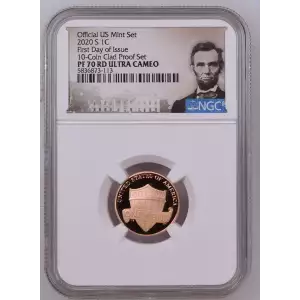 2020 First Day of Issue 10-Coin Clad Proof Set Official US Mint Set RD ULTRA CAMEO (2)